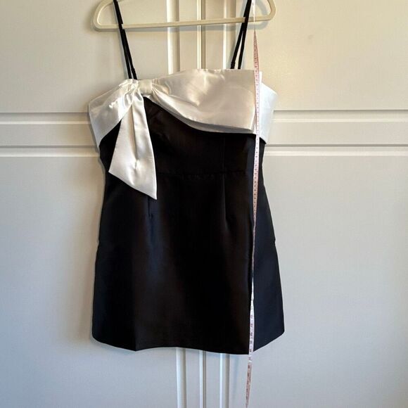 NWT Hutch Serena bow Black and White A-line dress Size 14 - Picture 6 of 11